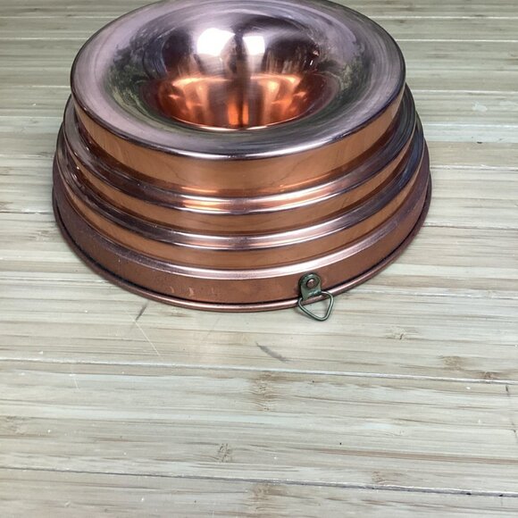 Vintage Copper Bunt Pan Tin Lined - Picture 4 of 10